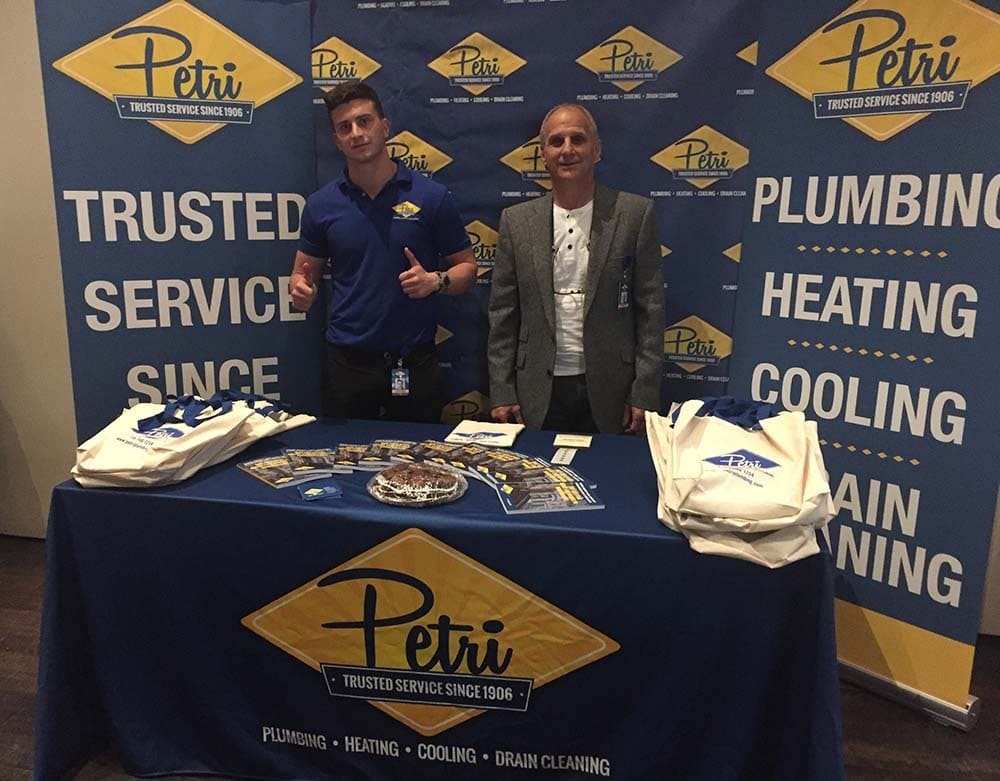 Michael Petri tabling at a community event.