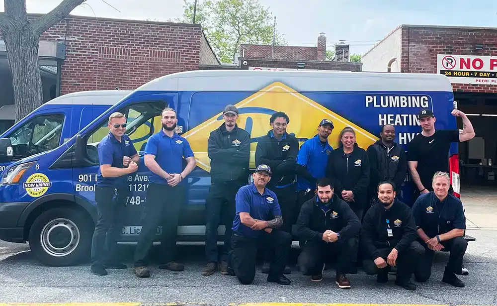 Petri team in front of service van