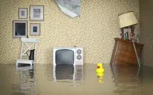 Flooded room