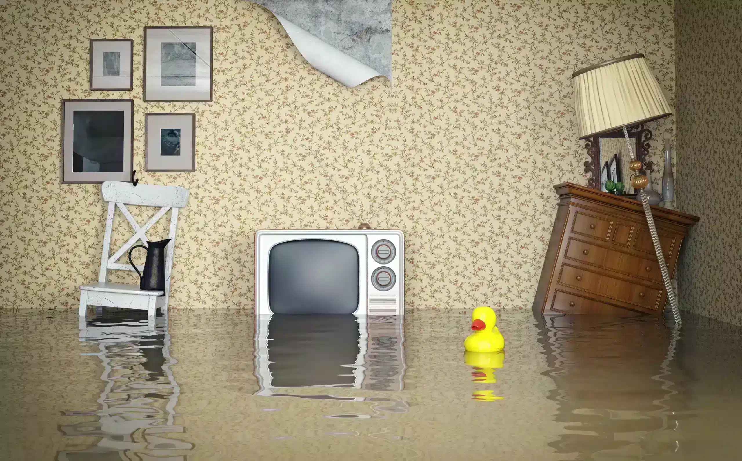 Flooded room