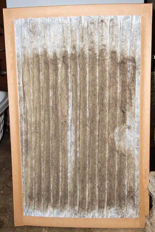dirty hvac filter in need of replacement