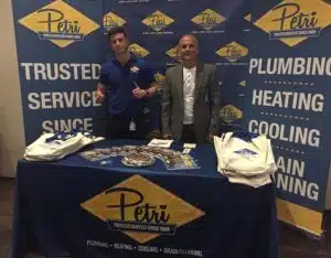 Michael Petri tabling at a community event.